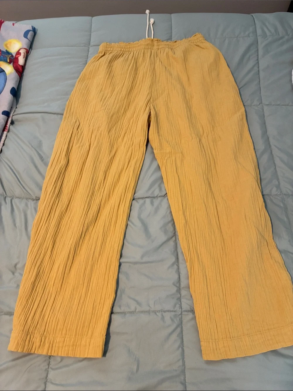 Old Navy Barrel Leg High-Rise Pants in Mustard